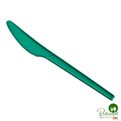 Heavy Weight Compostable 6 1/2" White CPLA Plastic Knife By Prime - 1,000/Case