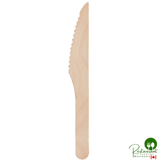6 1/4" Compostable Wooden Knife By Prime - 4,000/Case