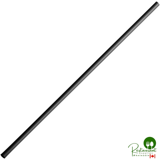 5 3/4" Black Compostable PLA Cocktail Straw By Prime - 20,000/Case