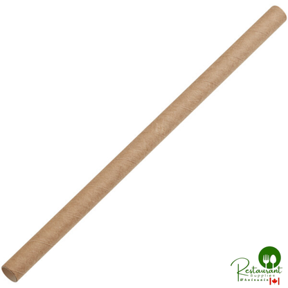7 3/4" Giant Red and White Striped Unwrapped Paper Straw By Prime - 2,800/Case | Canada