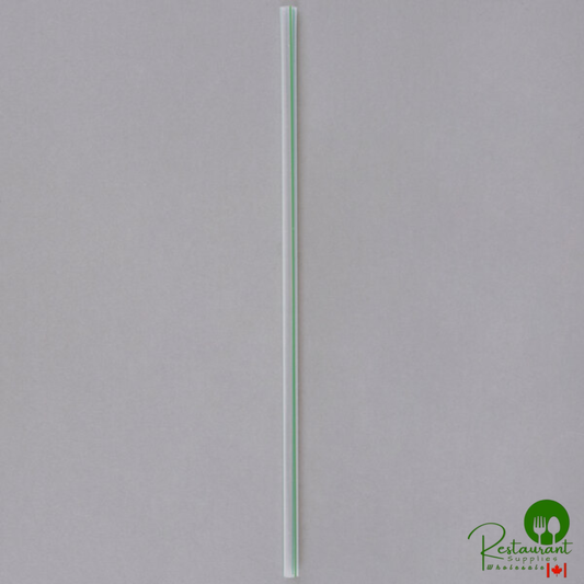Eco-Products EP-ST710-GS GreenStripe 7 3/4" Clear Unwrapped Compostable Plastic Cold Drink Straw - 9,600/Case