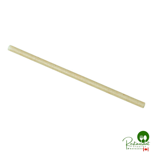 Greenprint 6" Natural Agave Jumbo Unwrapped Straw - 2,000/Case