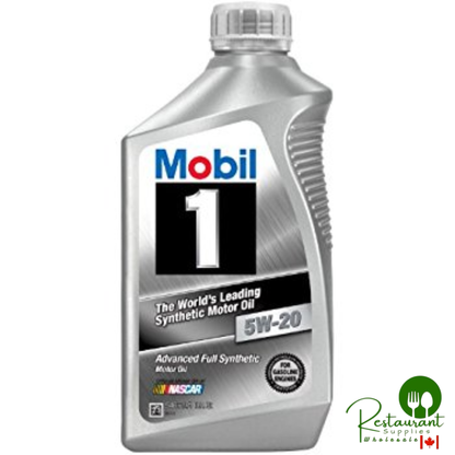 MOBIL 1 5W-20 100% SYNTHETIC ENGINE OIL – CASE OF 6 – 1 QUART BOTTLES