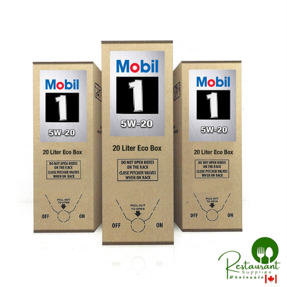 MOBIL 1 5W-20 100% SYNTHETIC ENGINE OIL – 20 LITER ECO BOX – SINGLE BOX