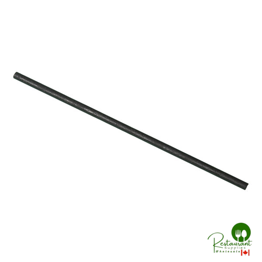 Greenprint 8 1/4" Black Agave Jumbo Wrapped Straw - 2,000/Case