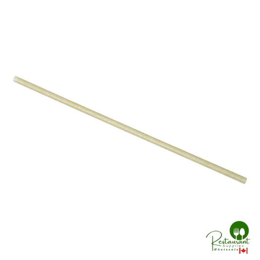Greenprint 10" Natural Agave Jumbo Wrapped Straw - 2,000/Case