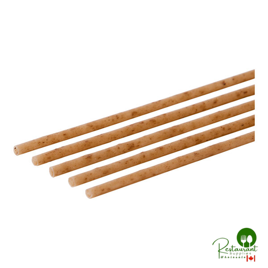 Greenprint 5 1/8" Natural Agave Unwrapped Stirrer Straw - 4,000/Case