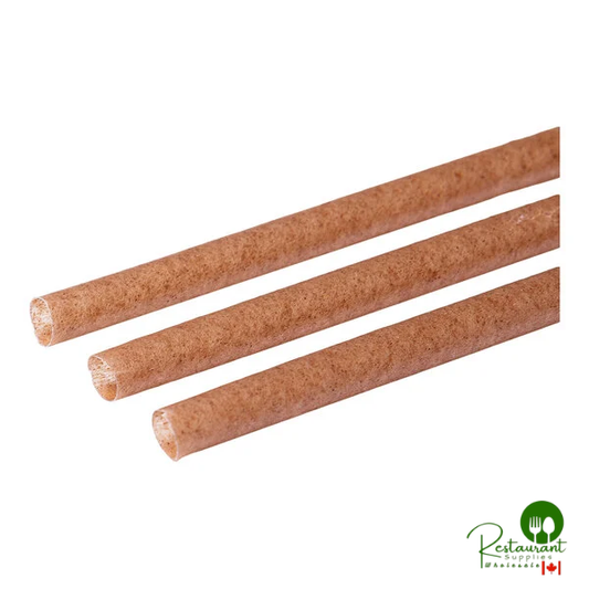 Greenprint 8 1/4" Natural Agave Giant Unwrapped Straw - 1,200/Case