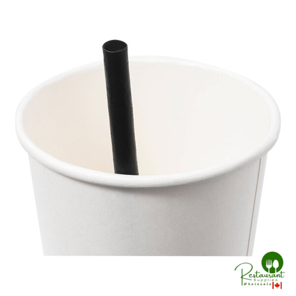 Greenprint 6" Black Agave Giant Unwrapped Straw - 1,200/Case | Canada