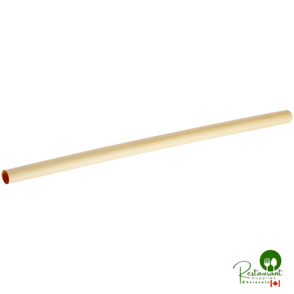 HAY! Straws 8" Super Jumbo Natural Wheat Compostable Drinking Straws - 1,500/Case | Canada