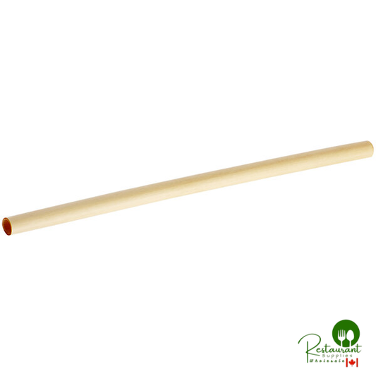 HAY! Straws 8" Super Jumbo Natural Wheat Compostable Drinking Straws - 1,500/Case