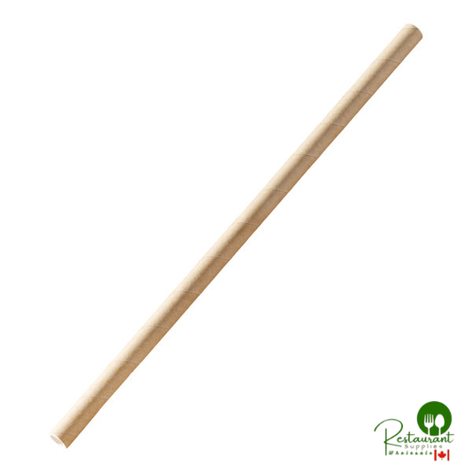 Nothing 8 1/2" Giant Wrapped Kraft Paper Straw - 4,800/Case