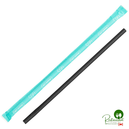 Nothing 7 3/4" Jumbo Wrapped White Paper Straw - 4,800/Case | Canada