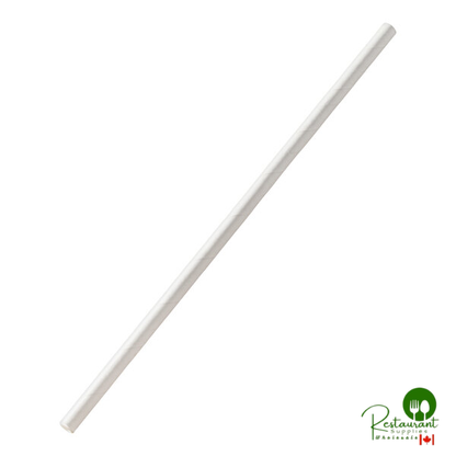 Nothing 7 3/4" Jumbo Wrapped White Paper Straw - 4,800/Case | Canada