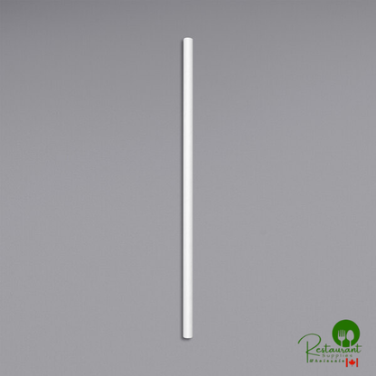 Nothing 7 3/4" Jumbo Unwrapped Black Paper Straw - 4,800/Case | Canada