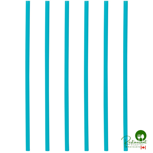 Phade 7 3/4" Jumbo Blue Wrapped Compostable Straw - 3,750/Case