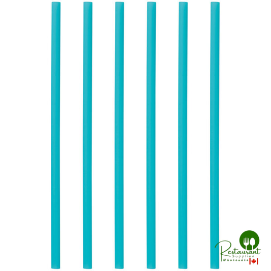 Phade 8 1/2" Super Jumbo Blue Wrapped Compostable Straw - 1,200/Case