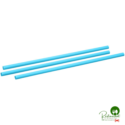 Phade 7 3/4" Jumbo Unwrapped Blue Compostable Straw - 6,000/Case