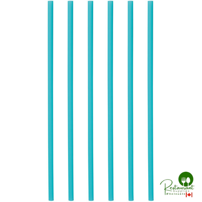 Phade 10 1/4" Super Jumbo Blue Wrapped Compostable Straw - 2,000/Case | Canada