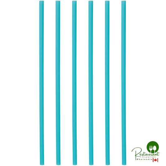 Phade 10 1/4" Super Jumbo Blue Wrapped Compostable Straw - 2,000/Case