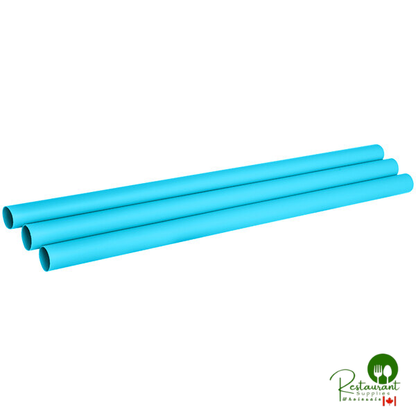 Phade 9" Colossal Unwrapped Blue Compostable Straw - 720/Case