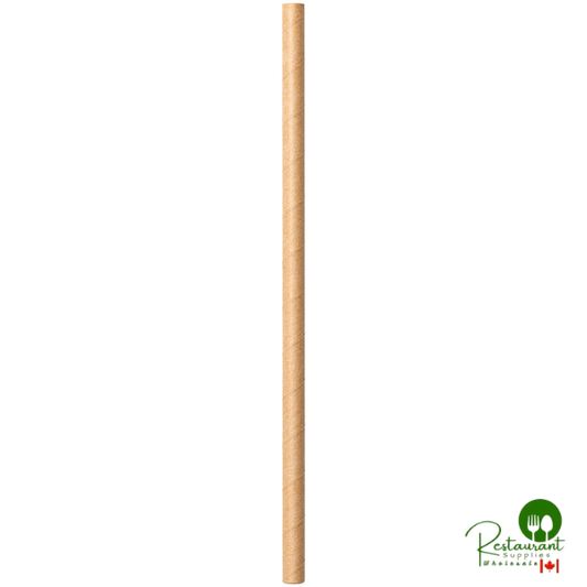 SOFi 8 1/2" Giant Unwrapped Kraft Paper Straw - 4,800/Case
