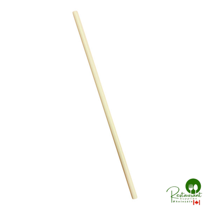 StrawFish 7 3/4" Natural Unwrapped Jumbo Straw - 5,000/Case