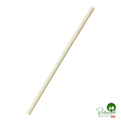 StrawFish 10 1/4" Natural Unwrapped Giant Straw - 5,000/Case