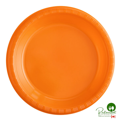 Creative Converting 28314731 10" Cobalt Blue Plastic Plate - 240/Case