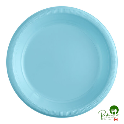 Creative Converting 28314731 10" Cobalt Blue Plastic Plate - 240/Case