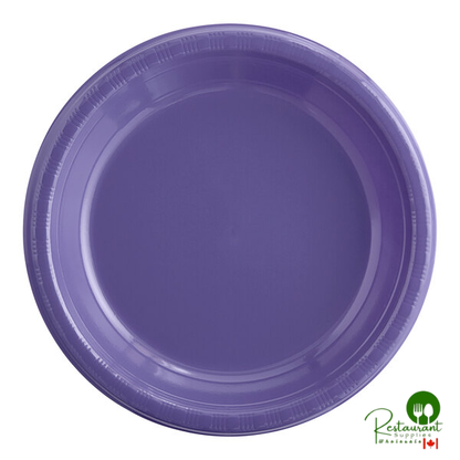 Creative Converting 28314731 10" Cobalt Blue Plastic Plate - 240/Case