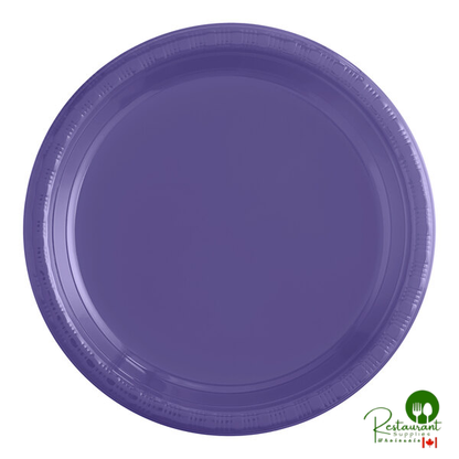 Creative Converting 28191011 7" Sunkissed Orange Plastic Plate - 240/Case
