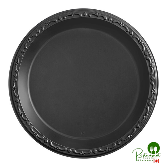 Ecopax 10" Black Mineral-Filled Polypropylene Plate - 400/Case