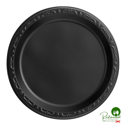 Ecopax 9" Black Mineral-Filled Polypropylene Plate - 400/Case