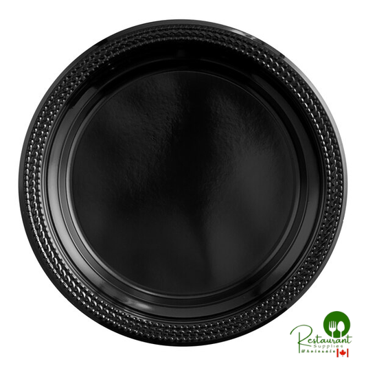 Fineline ReForm 9" Black Polypropylene Plate - 400/Case