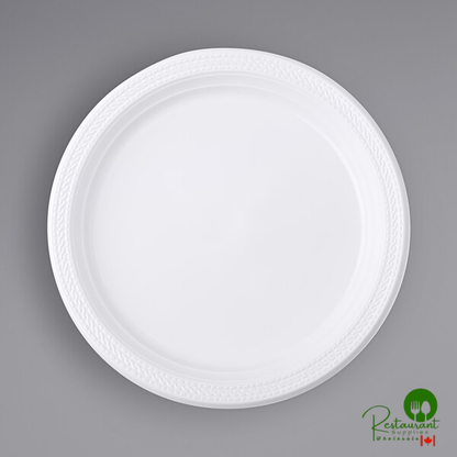 Fineline ReForm 9 3/4" Black Polypropylene Plate - 400/Case