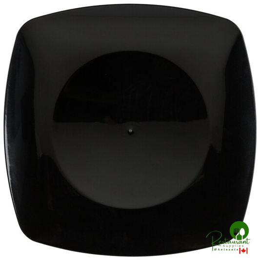 Fineline Renaissance 1510-BK 10" Black Plastic Plate - 120/Case