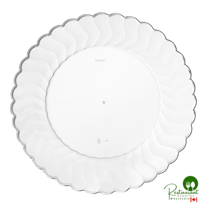 Fineline Flairware 210-WH 10 1/4" White Plastic Plate - 144/Case