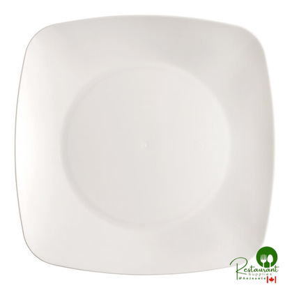 Fineline Renaissance 1508-BK 7 1/2" Black Plastic Salad Plate - 120/Case