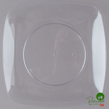 Fineline Renaissance 1508-BK 7 1/2" Black Plastic Salad Plate - 120/Case