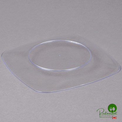 Fineline Renaissance 1506-BK 5 1/2" Black Plastic Dessert Plate - 120/Case