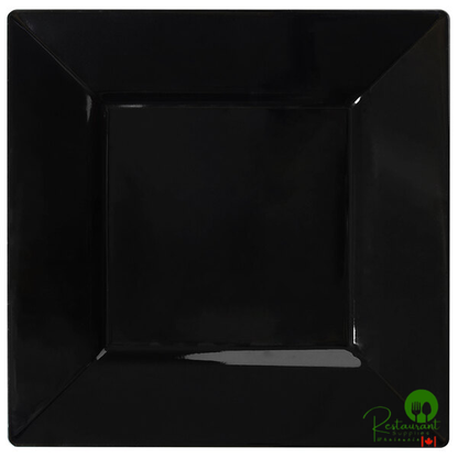 Fineline Settings 1609-WH Solid Squares 9 1/2" White Square Dinner Plate - 120/Case