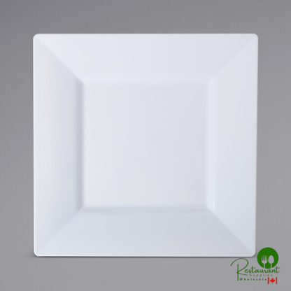 Fineline Settings 1604-BK Solid Squares 4 1/2" Black Square Cocktail Plate - 120/Case