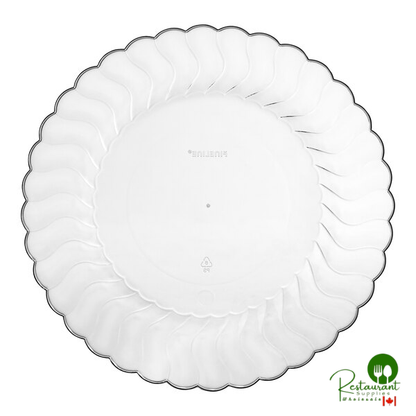 Fineline Flairware 207-CL 7 1/2" Clear Plastic Plate - 180/Case