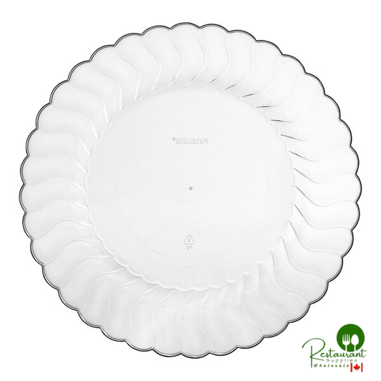 Fineline Flairware 207-CL 7 1/2" Clear Plastic Plate - 180/Case