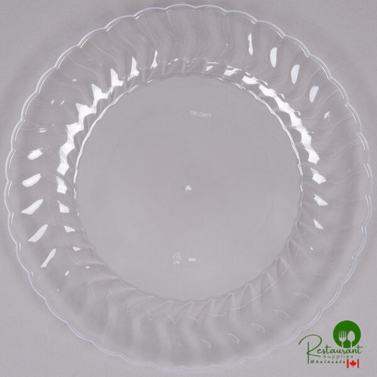 Fineline Flairware 209-CL 9" Clear Plastic Plate - 180/Case