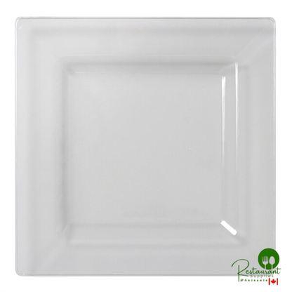 Fineline Settings 1610-BK Solid Squares 10 3/4" Black Square Dinner Plate - 120/Case