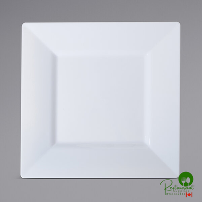 Fineline Settings 1606-WH Solid Squares 6 1/2" White Square Dessert Plate - 120/Case | Canada