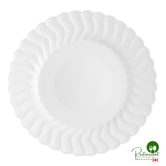 Fineline Flairware 206-WH 6" White Plastic Plate - 180/Case