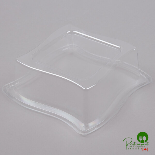 Fineline Wavetrends 106-L 6 1/2" Clear Dome Lid - 120/Case